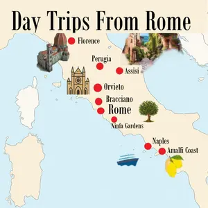The most enchanting day trips from Rome: these day trips take you on an unforgetable journey to historic towns, scenic landscapes, and more. Includes map...