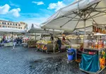 One of the best walking tours in Rome: join me on a visit to the outdoor market of Campo dei Fiori - teeming with friendly people, tasty food, and cheerful...