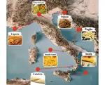 Explore Italy's pasta delights: from Liguria's Trofie to Sicily's Busiati, each region offers a unique taste of tradition. Plus, a free pasta map