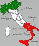 Coastal towns in Italy