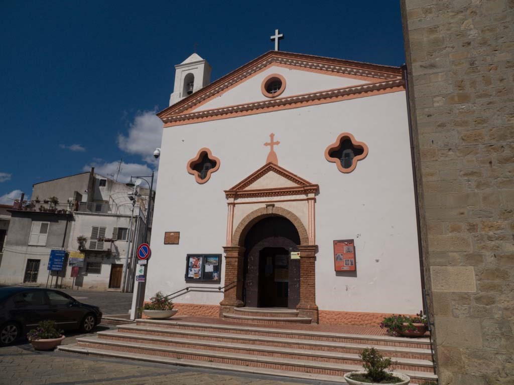 A church with eyes in Aliano