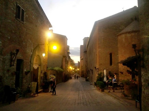 Certaldo in the old town 