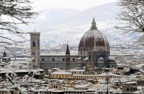 Florence in the snow