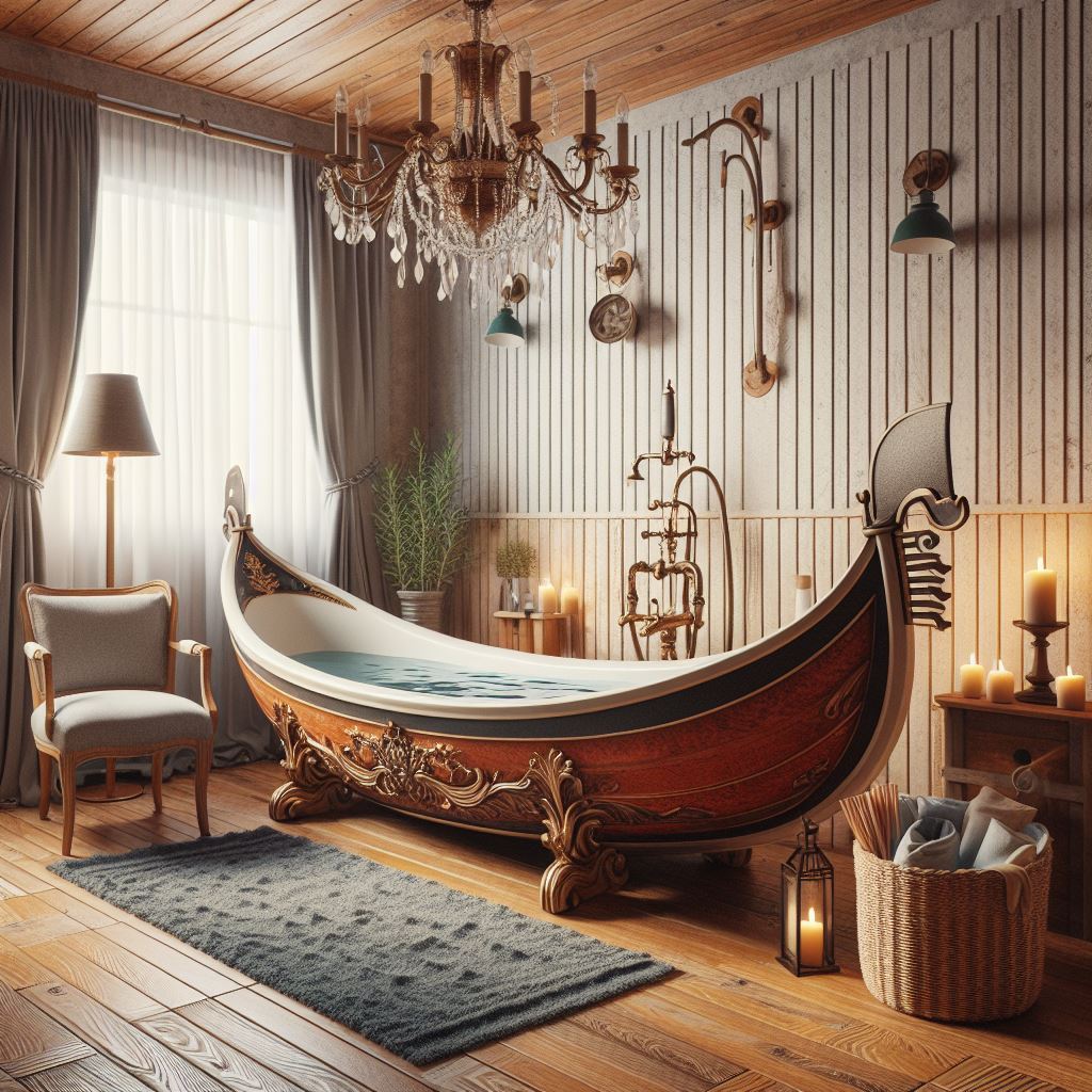 gondola bathtub