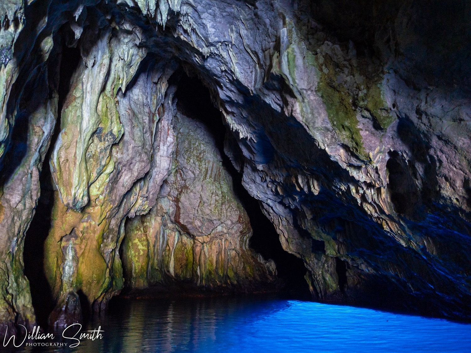 The Grotta Azzurra sea cave near Palinuro, Cilento