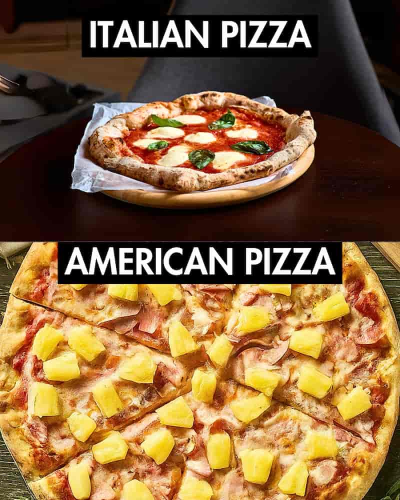 pizza italy versus USA