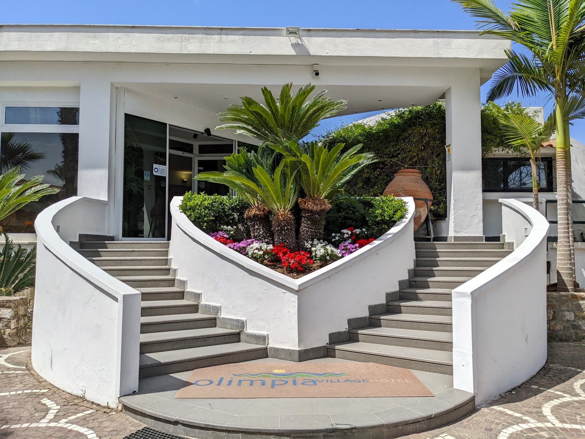 Exterior of the Olimpia Cilento Resort in Ascea, Italy