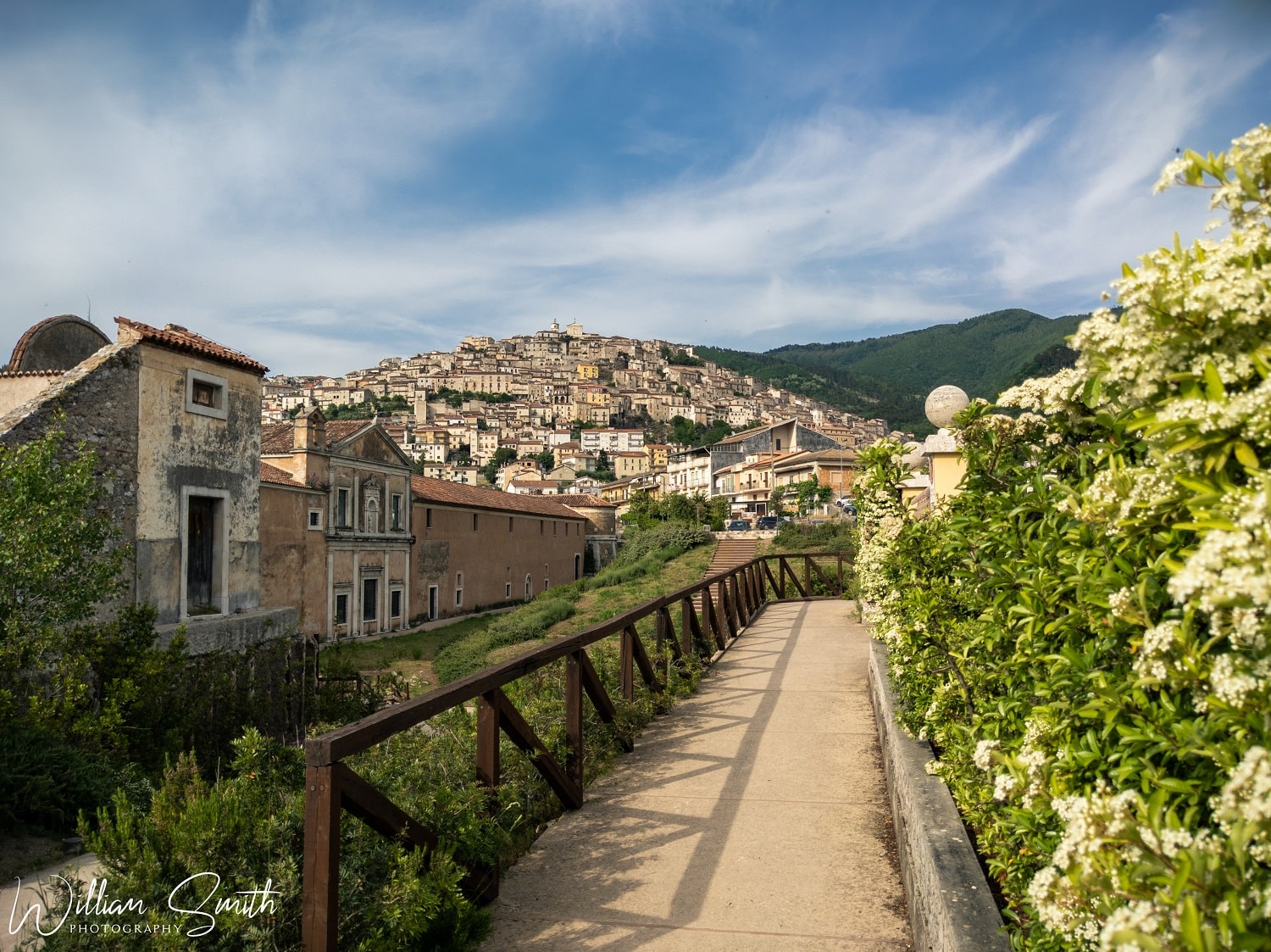 View of Padula on the hill