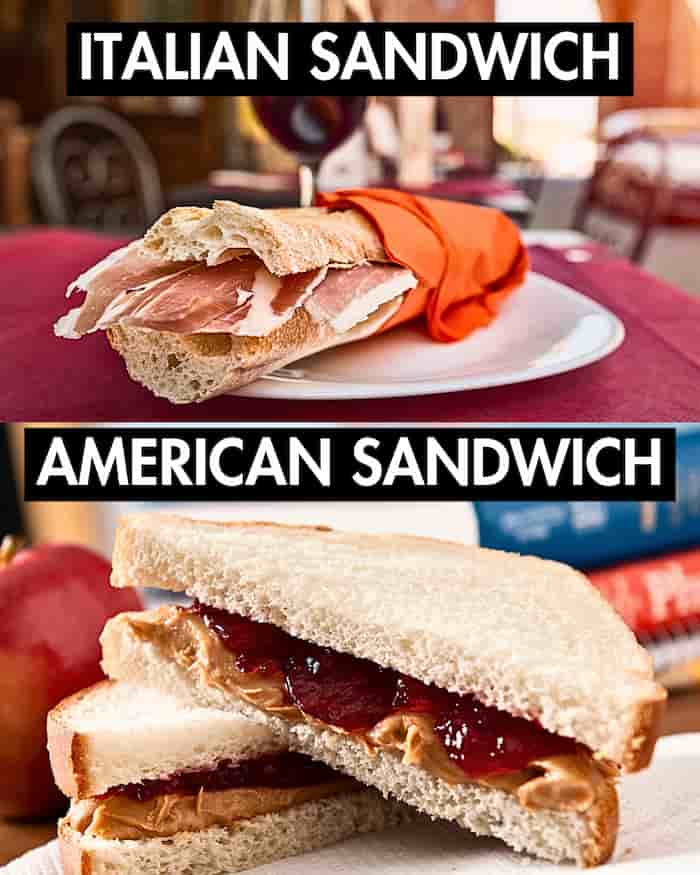 Italian sandwich versus USA