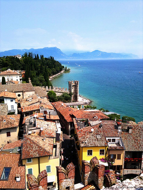 A view of Sirmione from the Scaliger Castle
