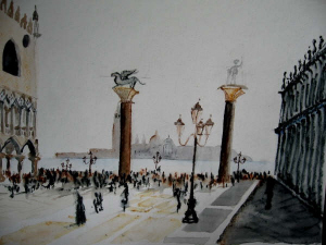 Venice watercolour paintings 