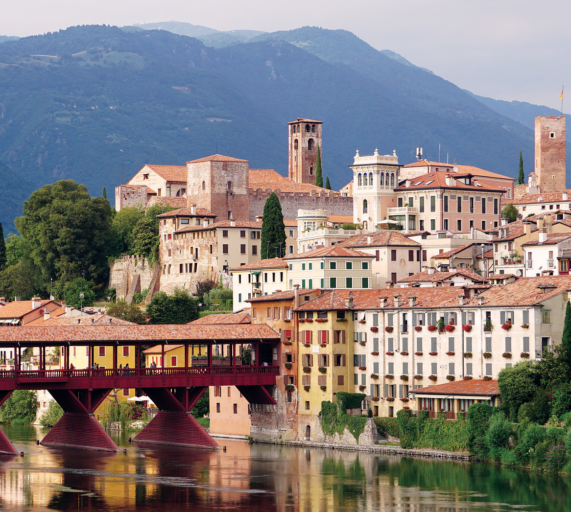 Bassano del Grappa view from the river Bassano del Grappa view from the river