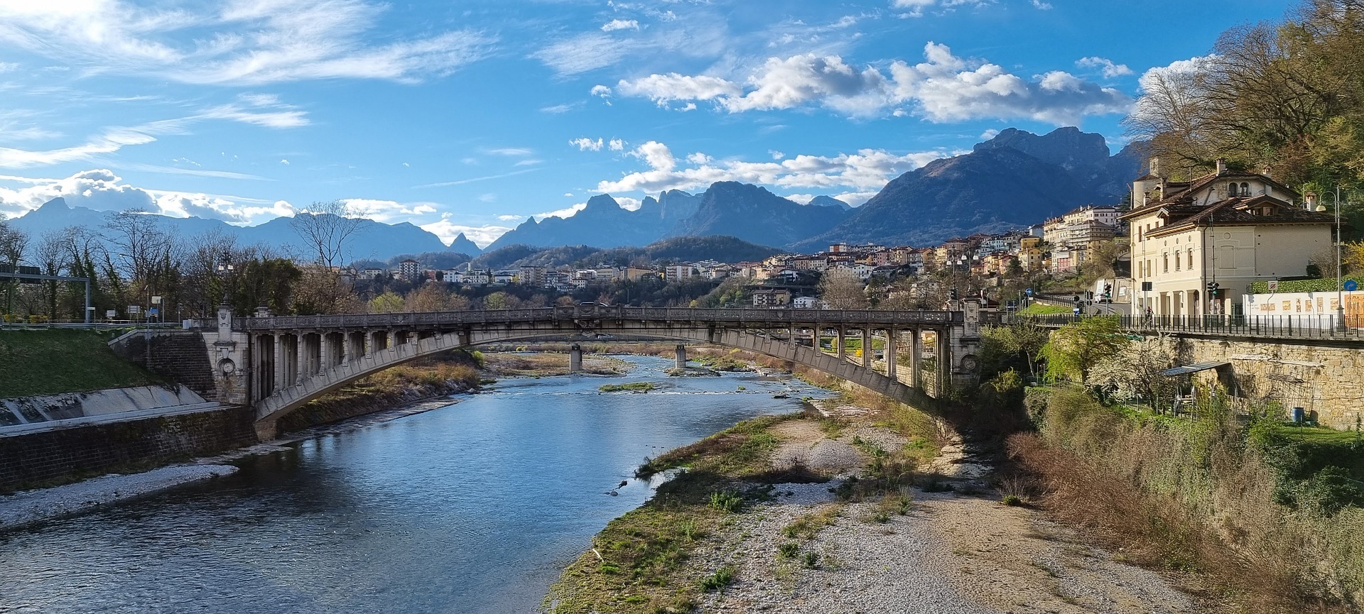 Ponte della Vittoria Bridge in Belluno