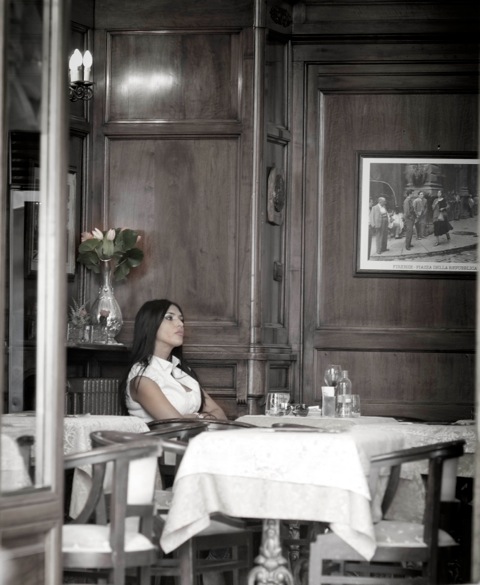 Lady in Florence Italy 