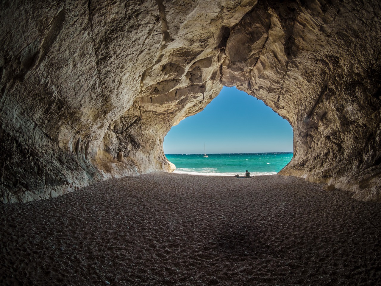 The Cala Luna beach in Sardinia