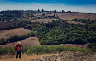 Patrick upon Tuscan Hills