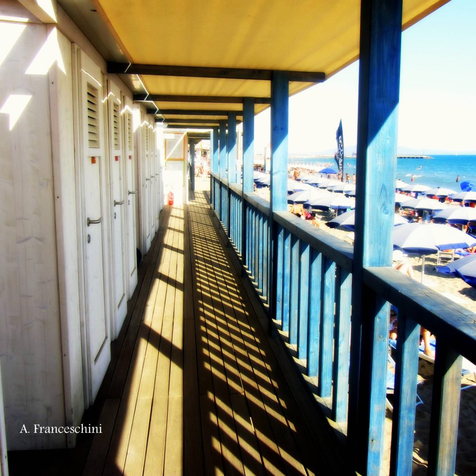A view of a beach in Tuscany