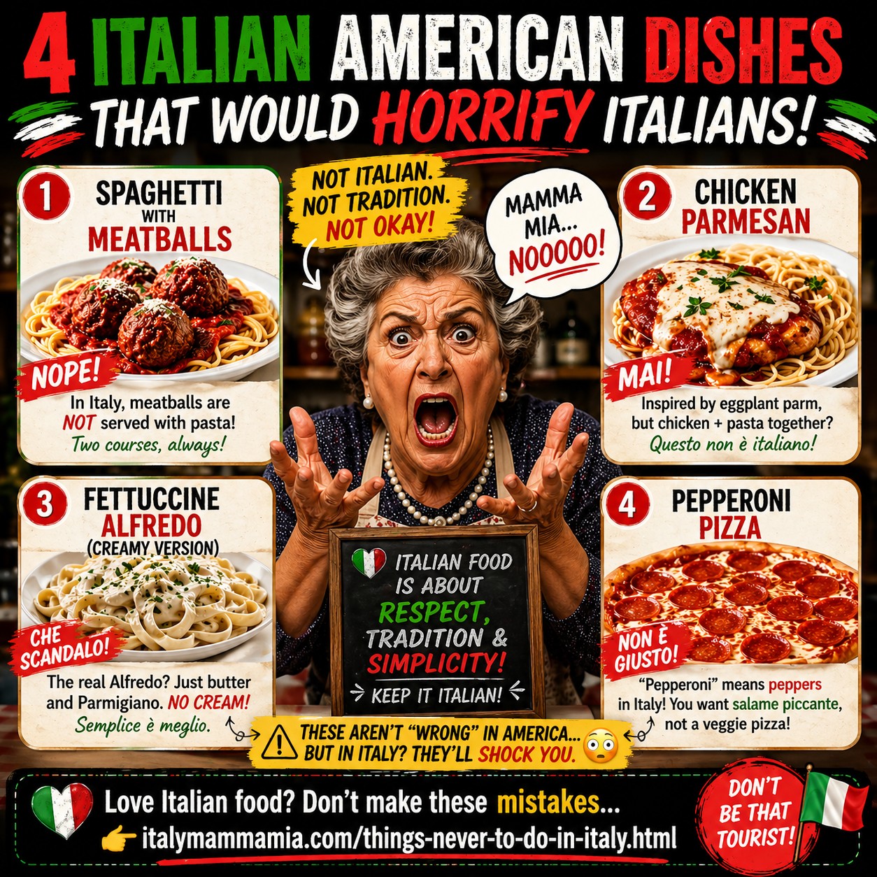 Italian American versus authentic Italian