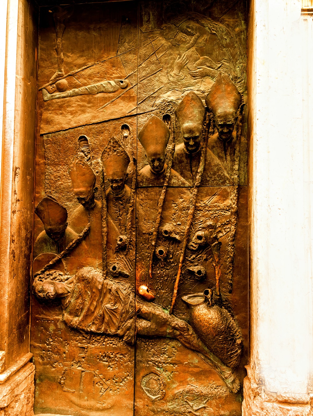 St. Nicolas Cathedral, church door, Ljubljana