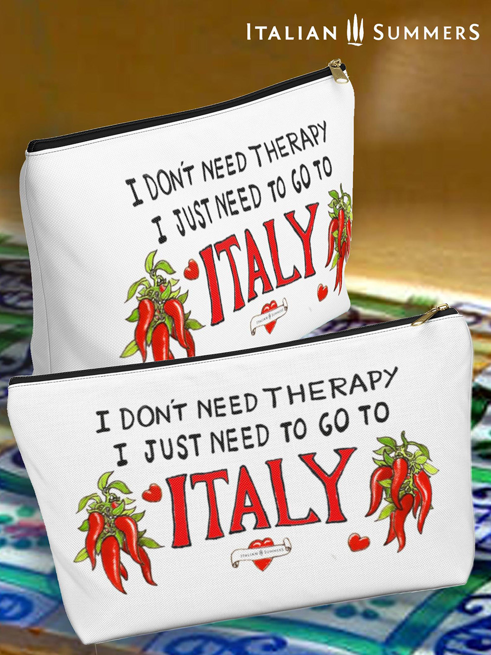 Italy Tote Bag - I Don't Need Therapy I just need to go to ITALY