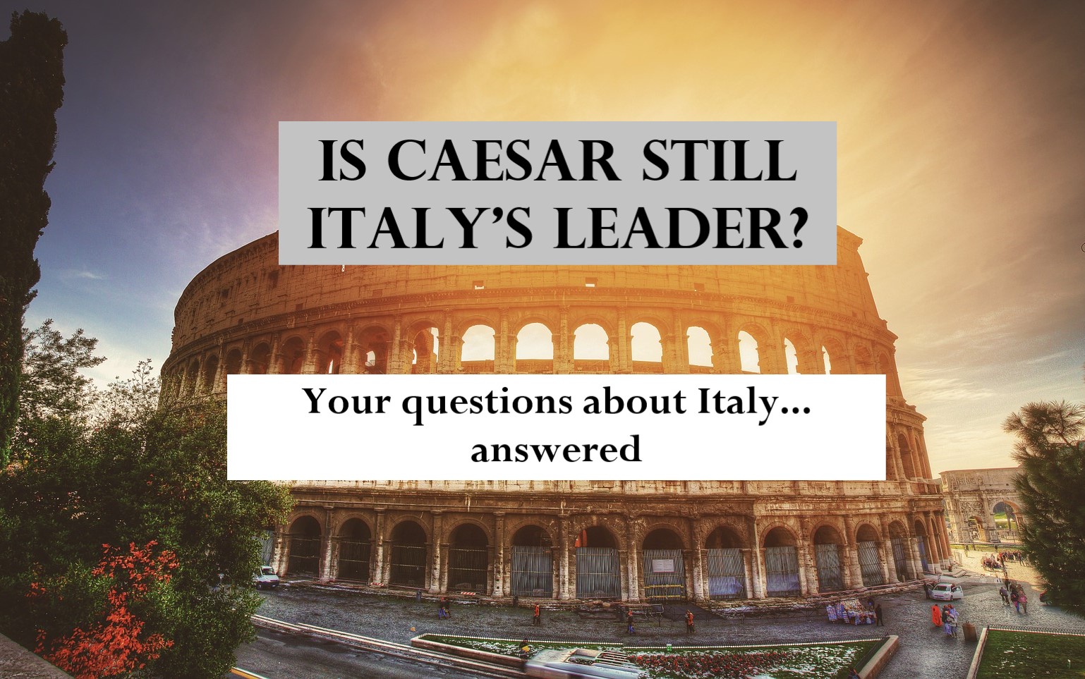 Photo of the Colosseum in Rome