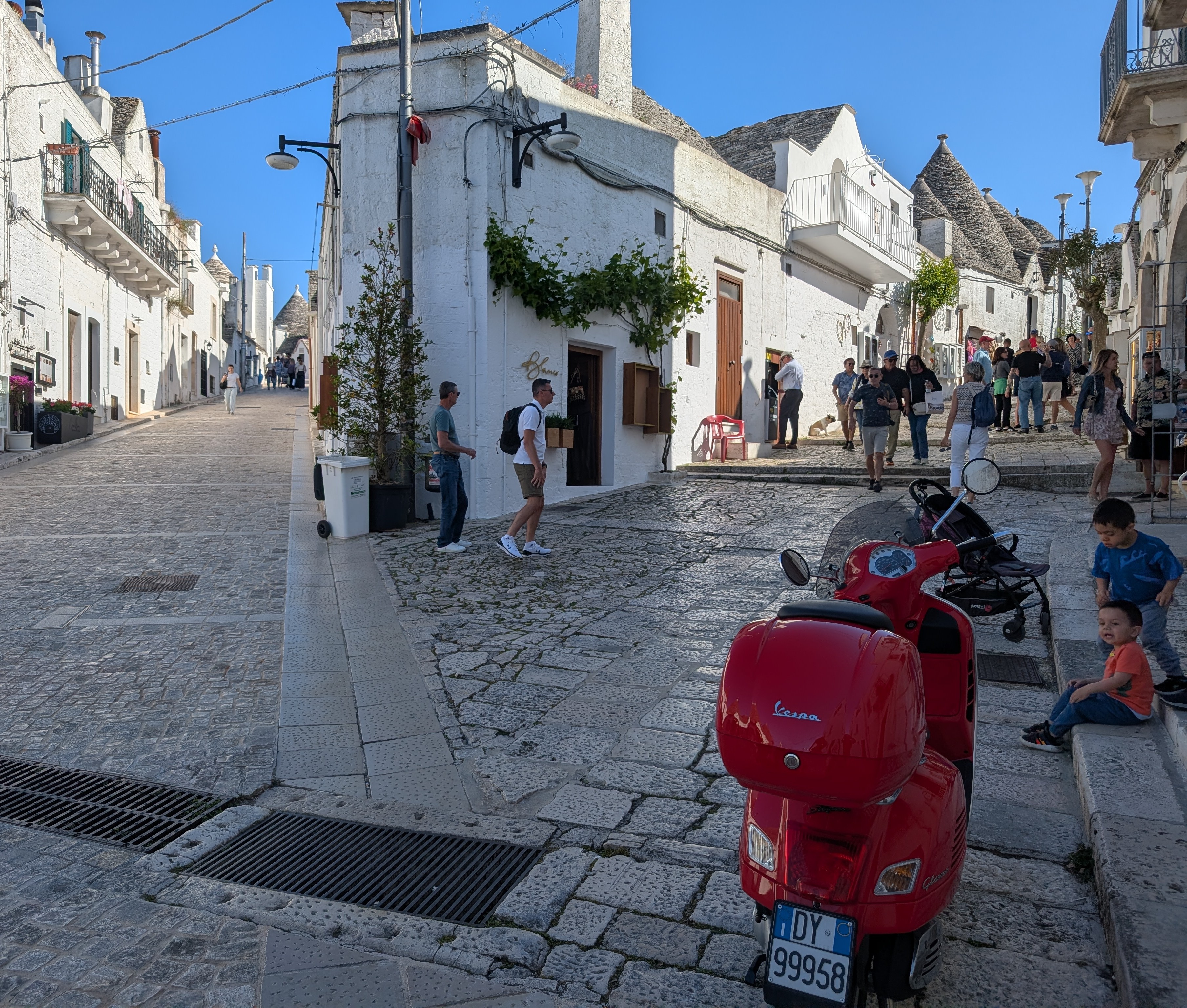 crossroads in Alberobello crossroads in Alberobello