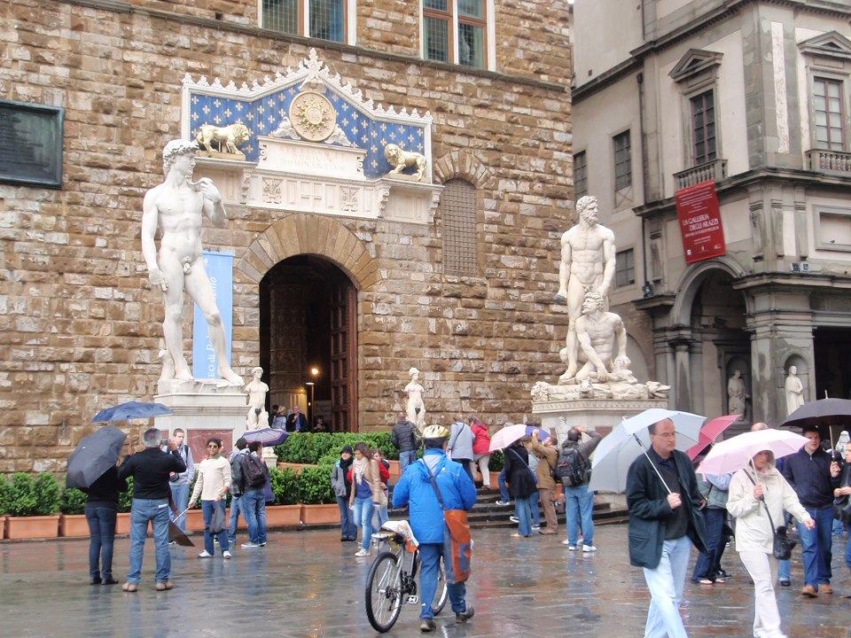 Florence in the rain