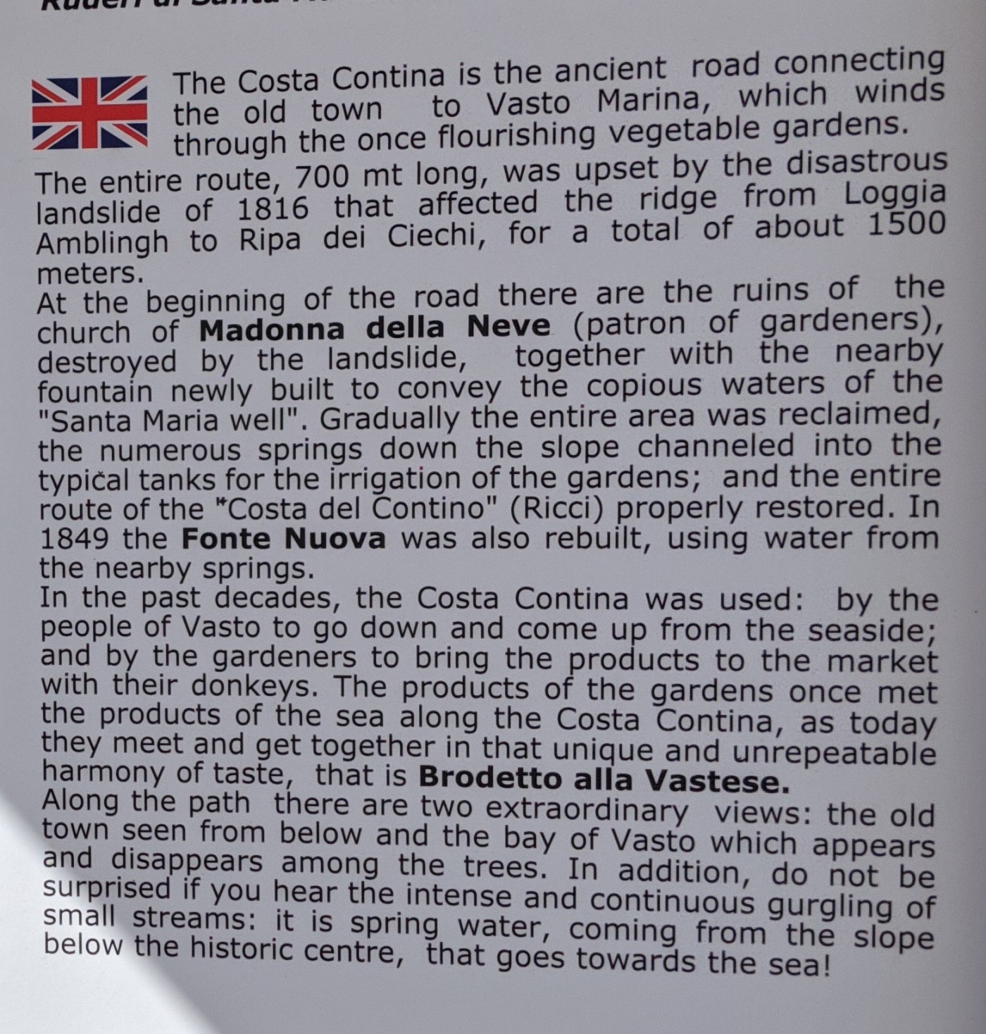 the gardens of Vasto the gardens of Vasto