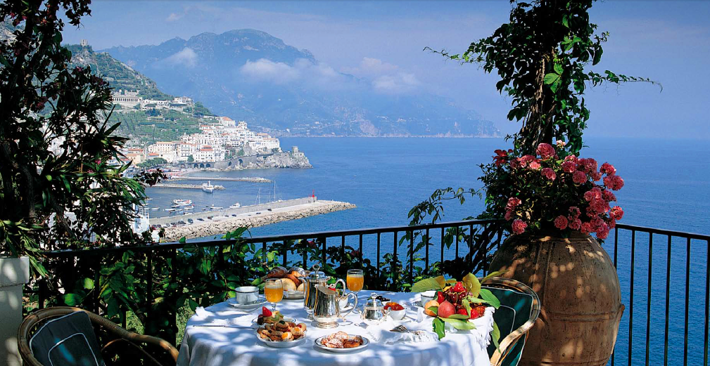 view from the hotel santa caterina