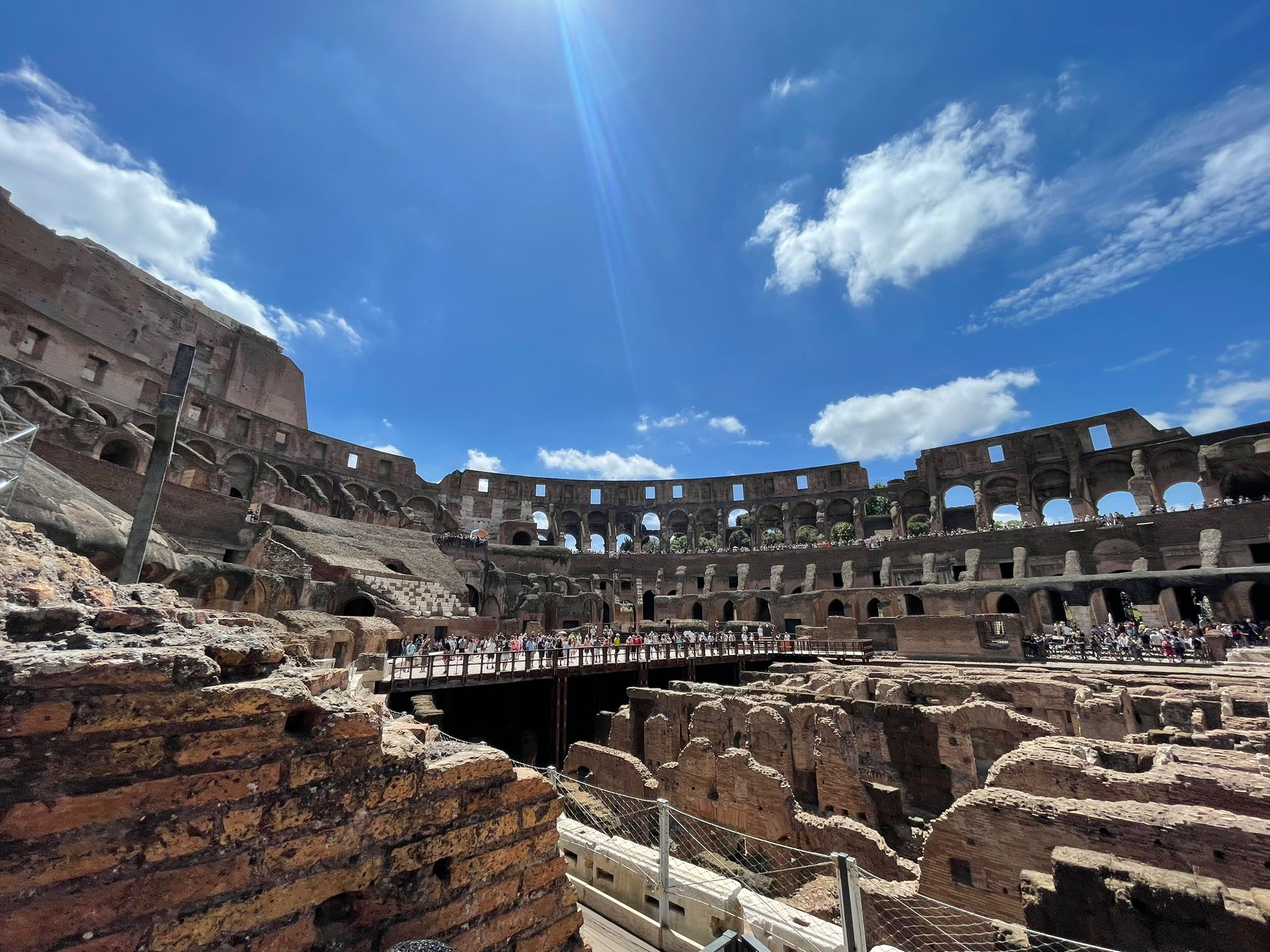 What it looks like Inside the Colosseum
