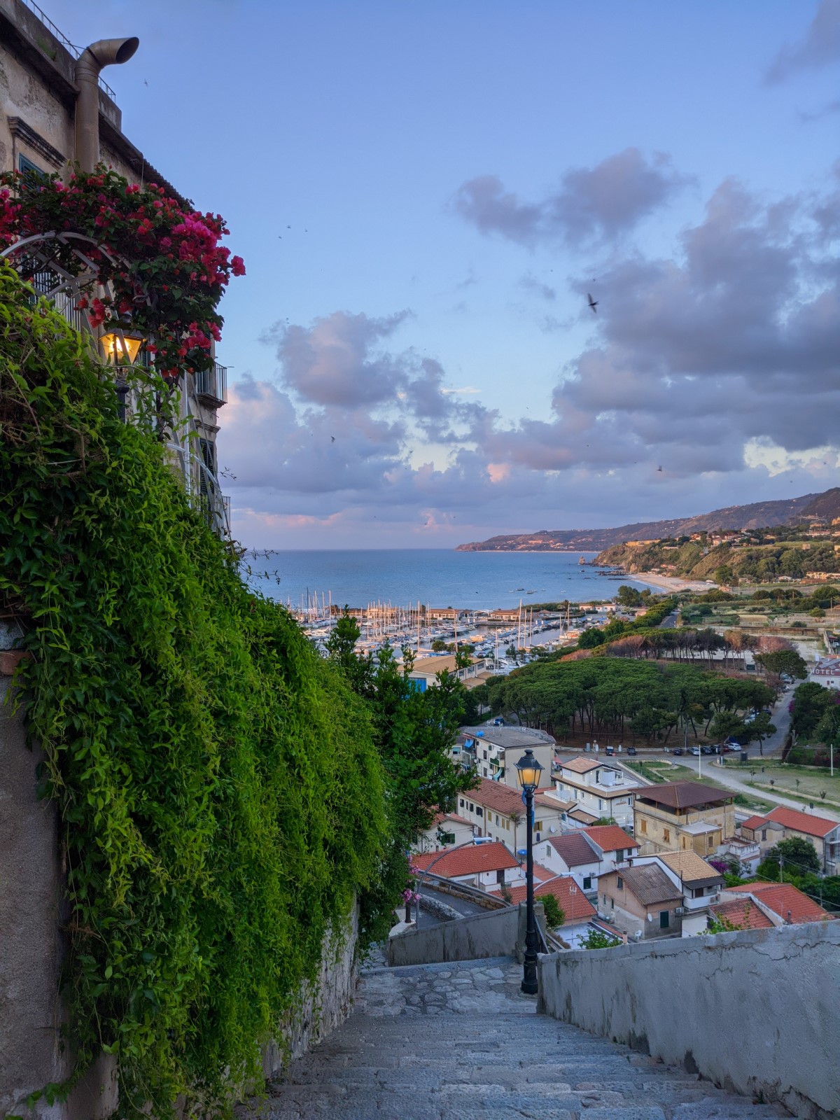 View of the port from the Belvedere viewpoint in Tropea