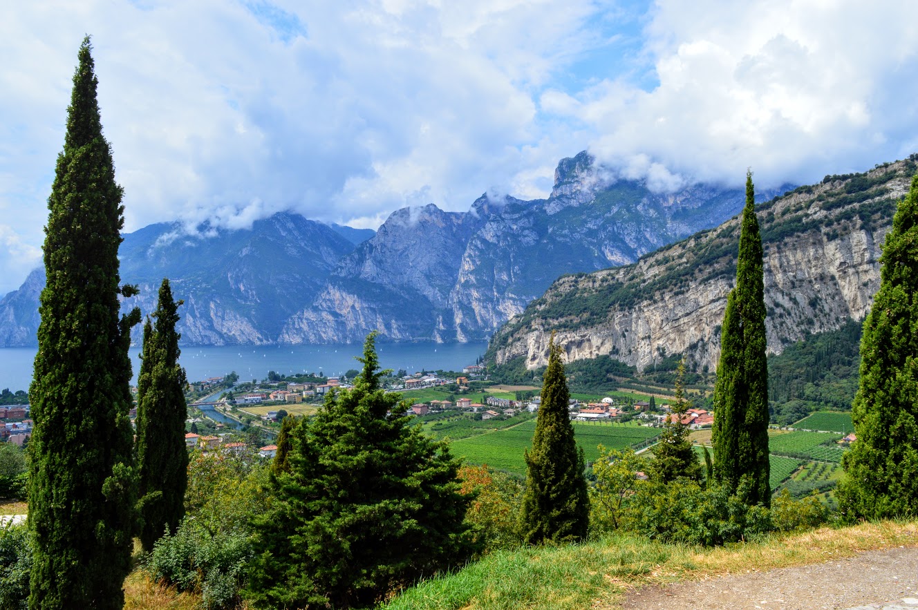 View of Torbole and Lake Garda from the Hills