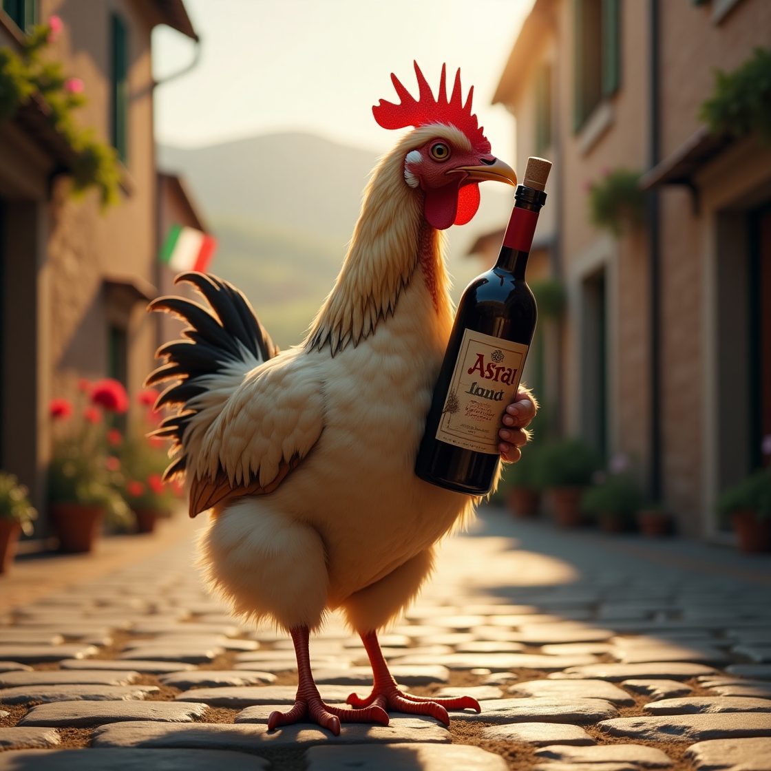 Drunken hen in Italy