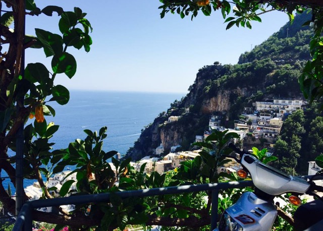 View over Positano