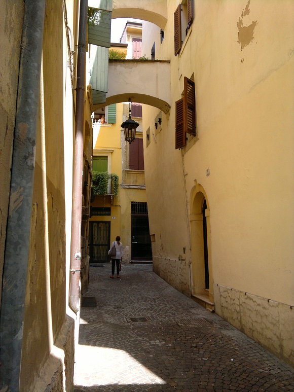 Narrow street in Verona
