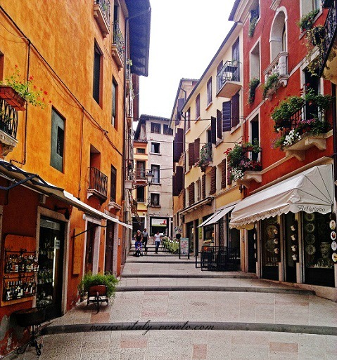 Old town of Bassano del Grappa in Veneto Italy