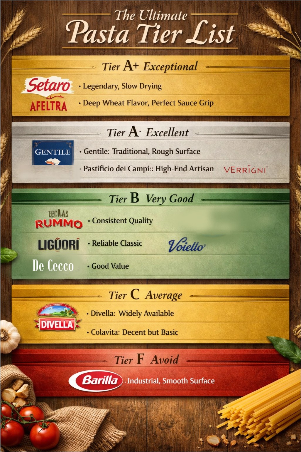 Italian best pasta brands