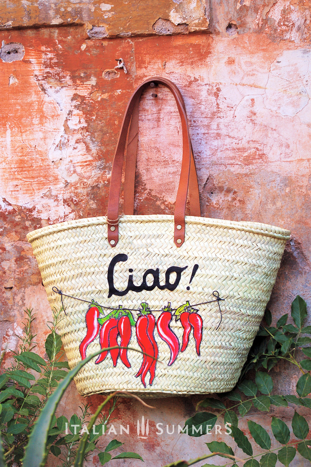 Bag with peppers on it