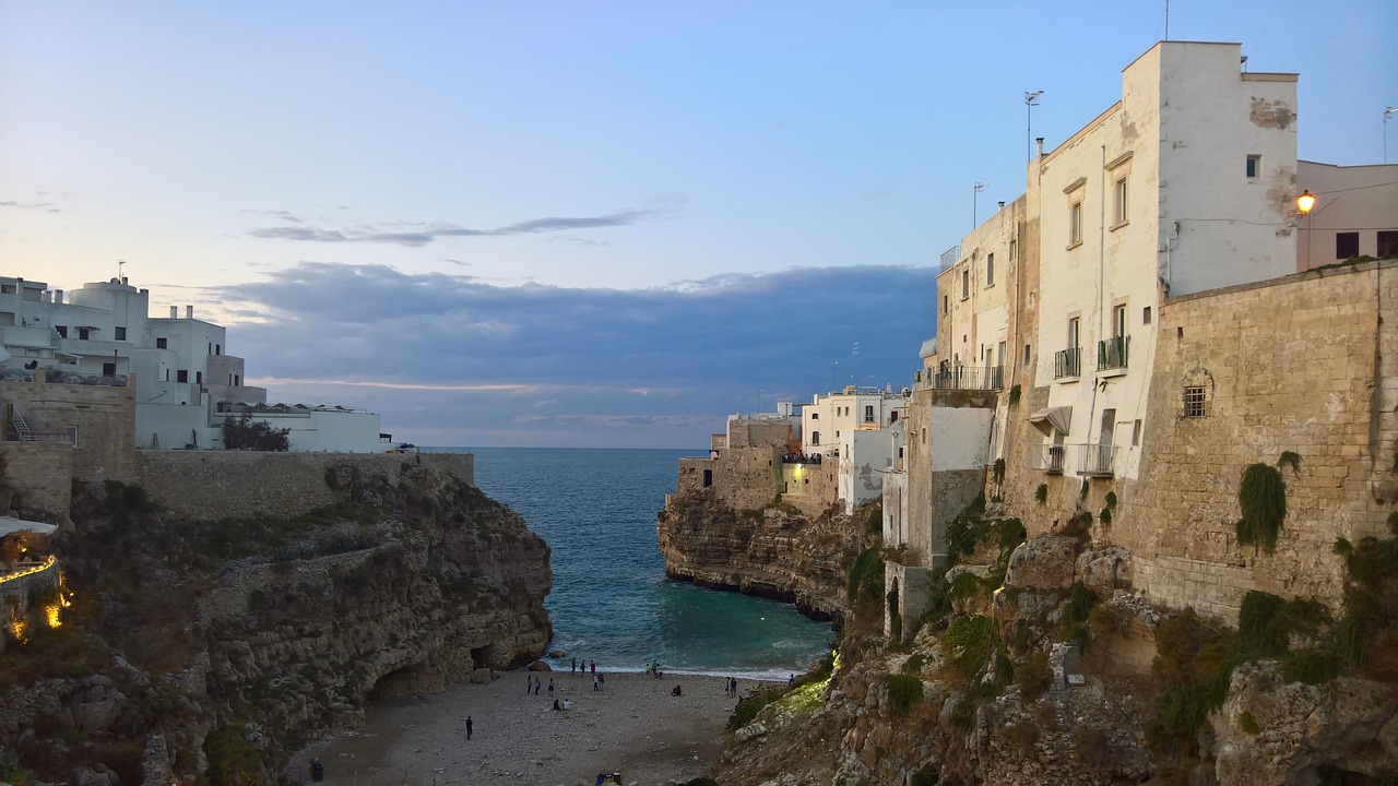 Beach in Polignano