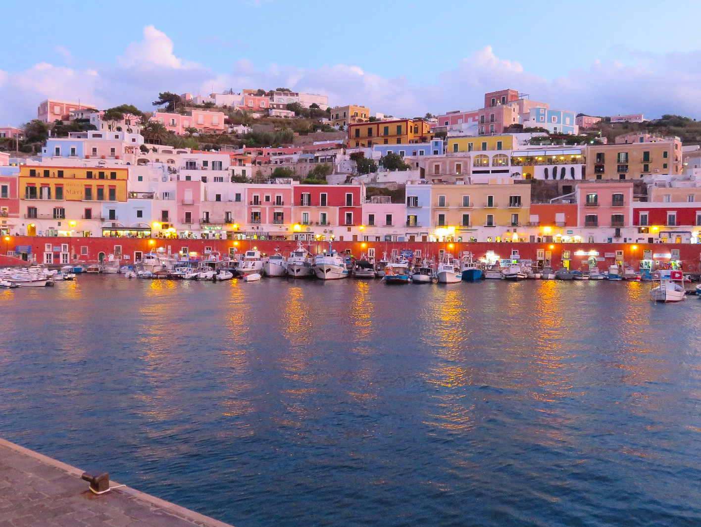 Ponza Island at sunset Ponza Island at sunset