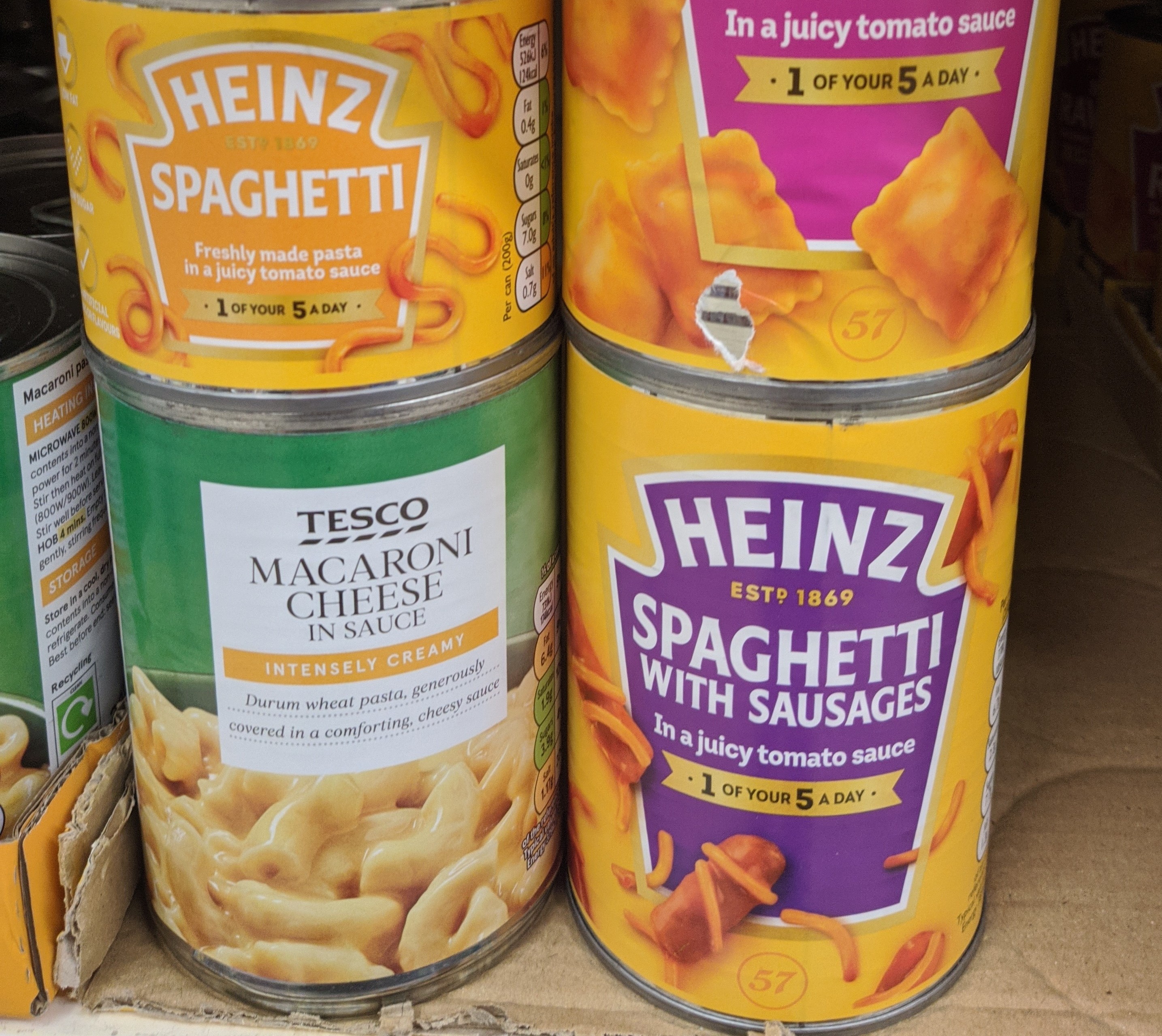 Spaghetti in a can