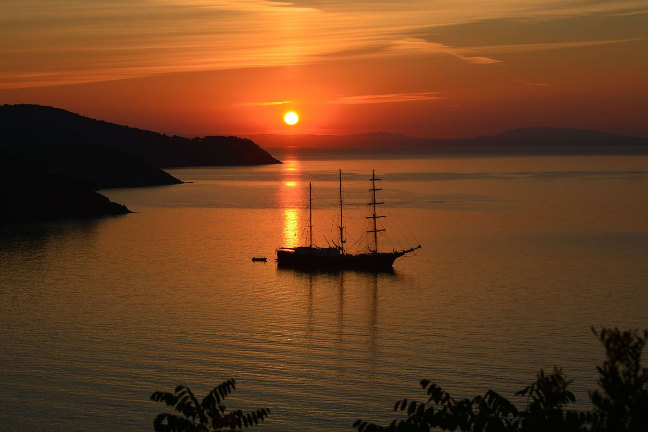 Sunset, Elba Island