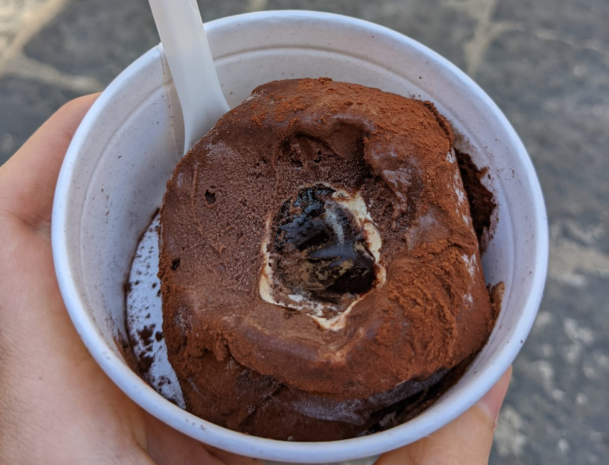 Tartufo gelato from Pizzo
