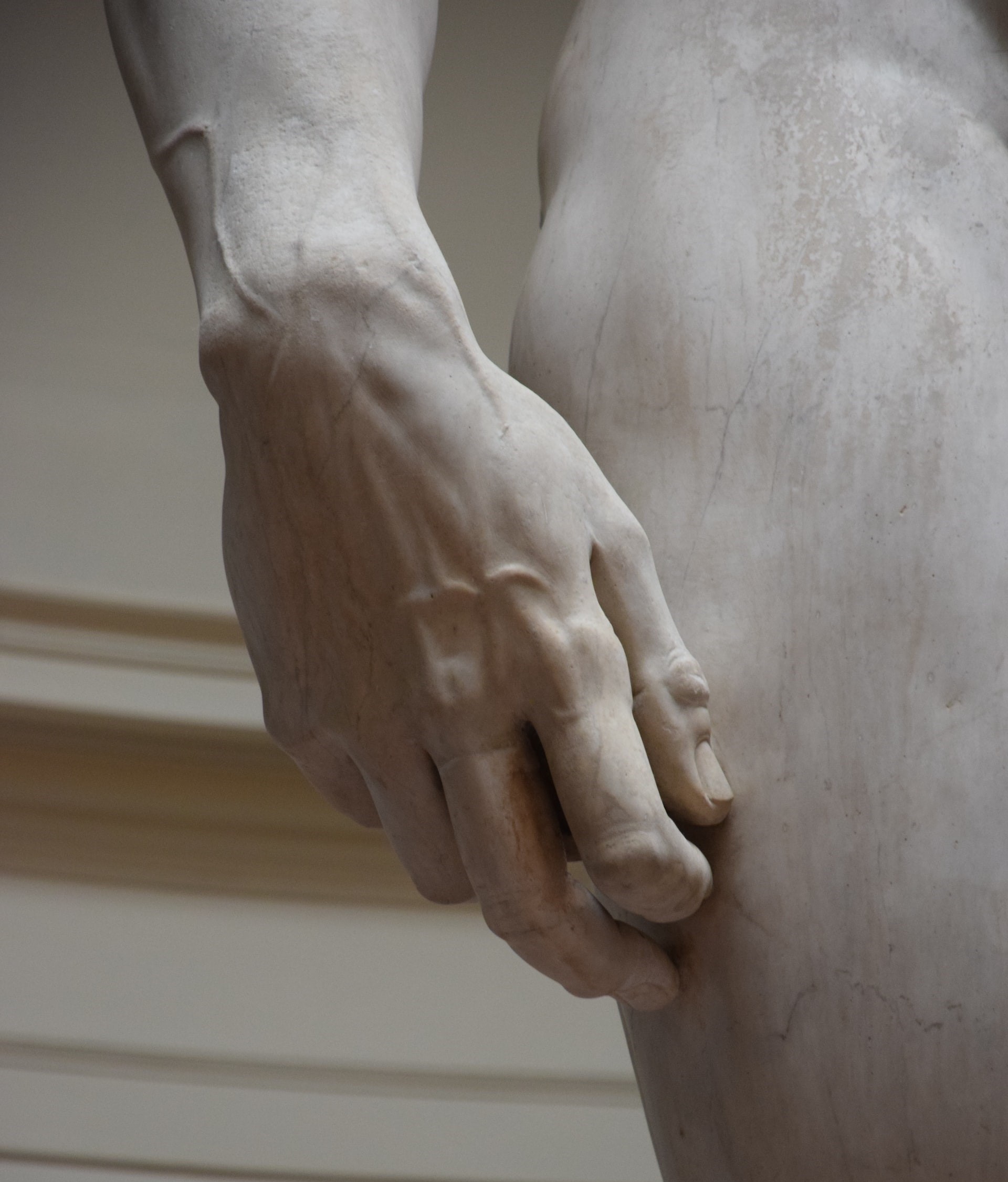 The hand of David by Michelangelo
