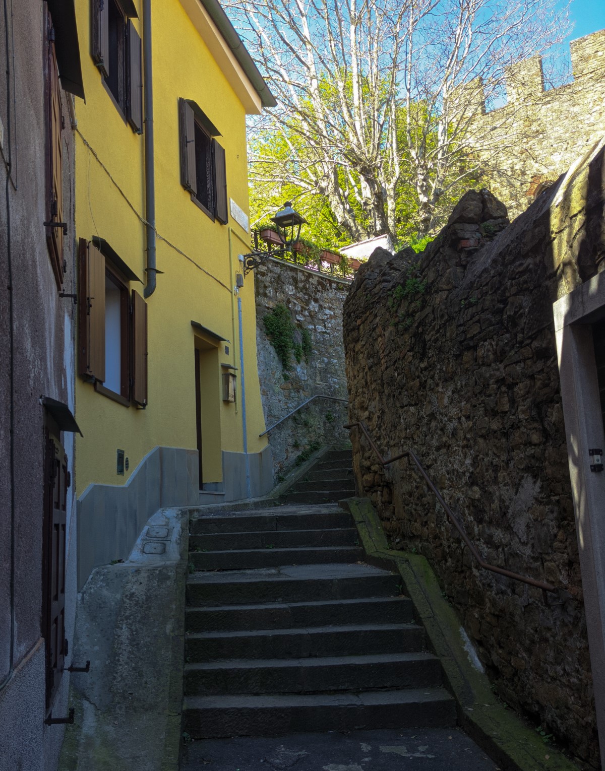 The road to the castle in Muggia