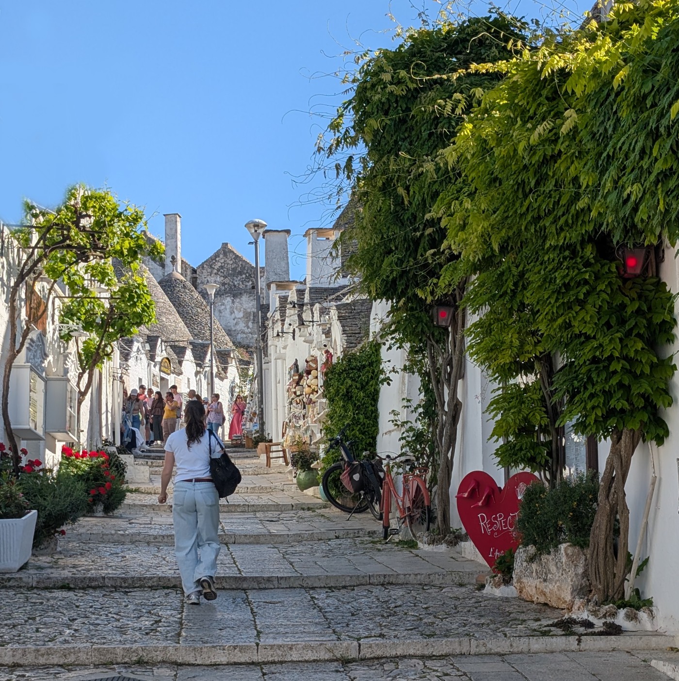 street in alberobello street in alberobello