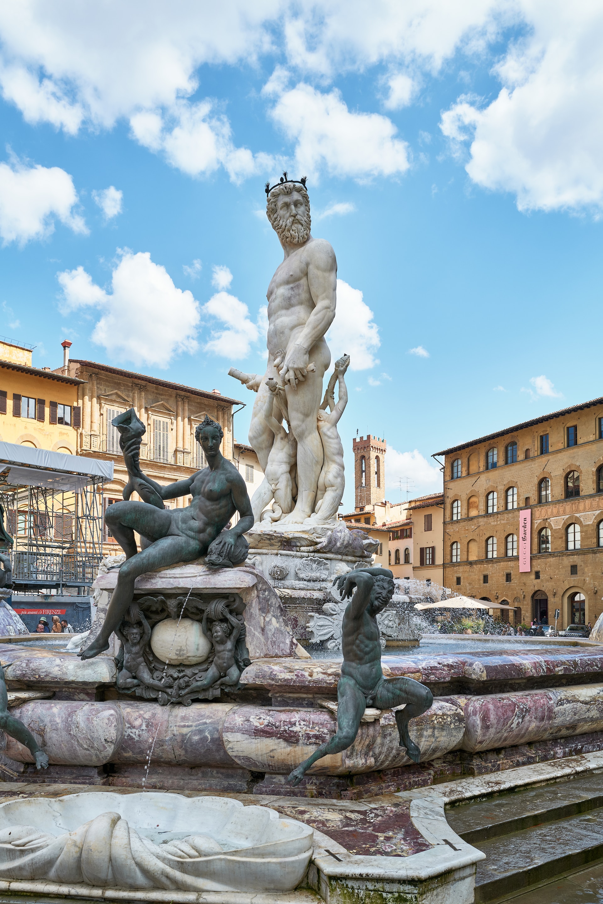 Fountain of Neptune in Florence, Italy